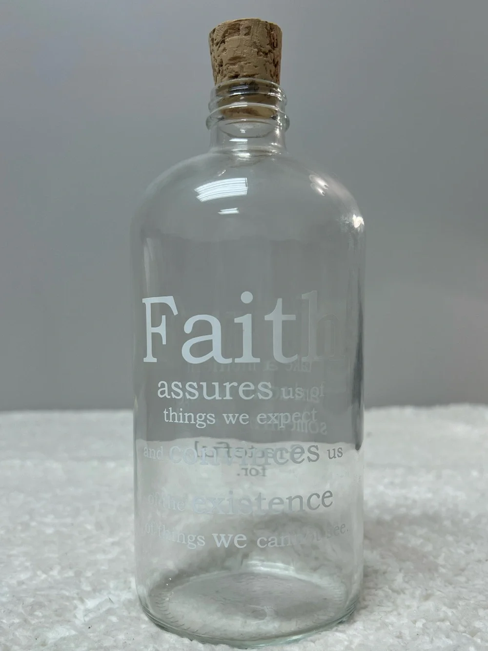 Studio Pennylane Faith & Gratitude Clear Apothecary Jar
